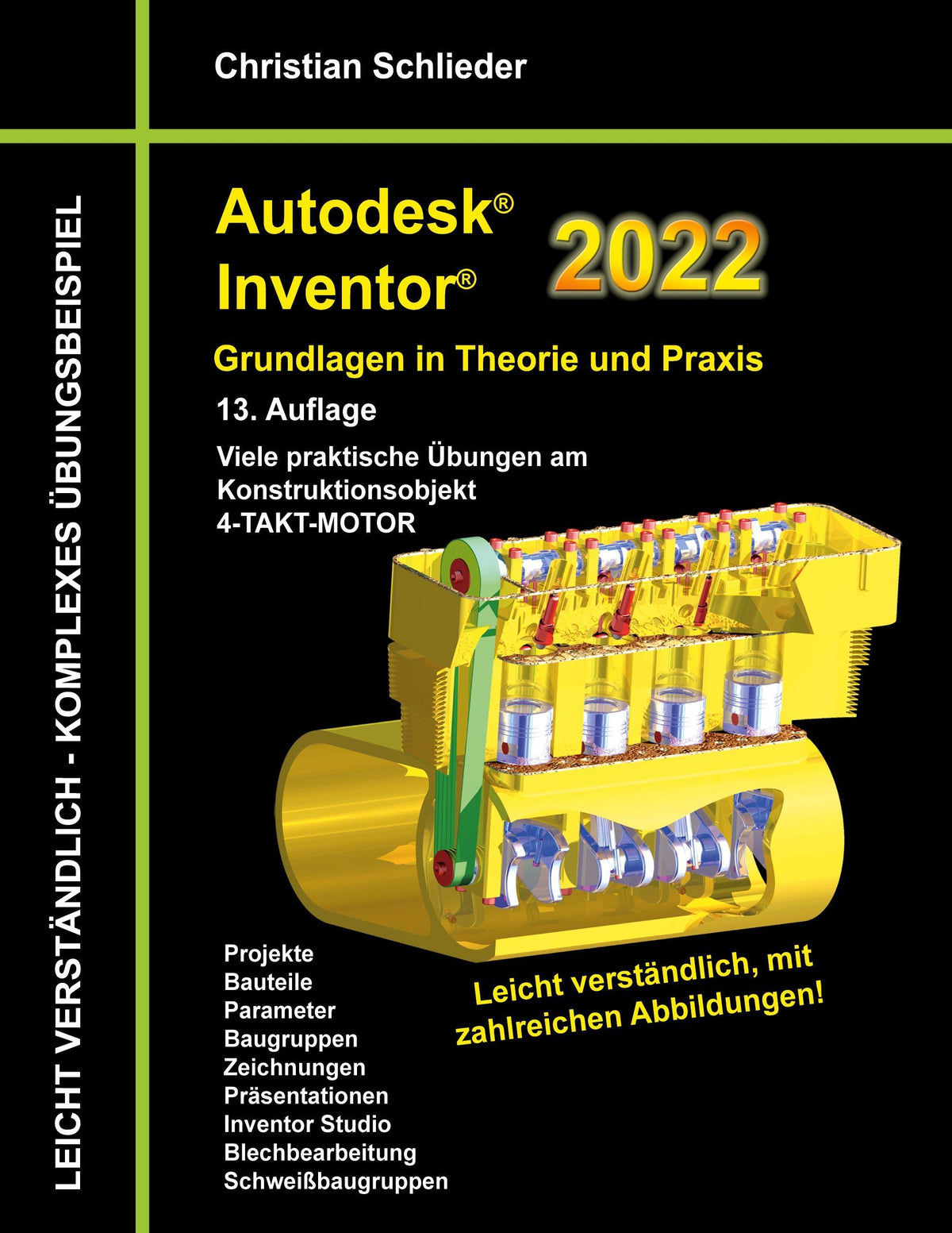 Buchcover: Autodesk Inventor 2022 - Grundlagen in Theorie und Praxis