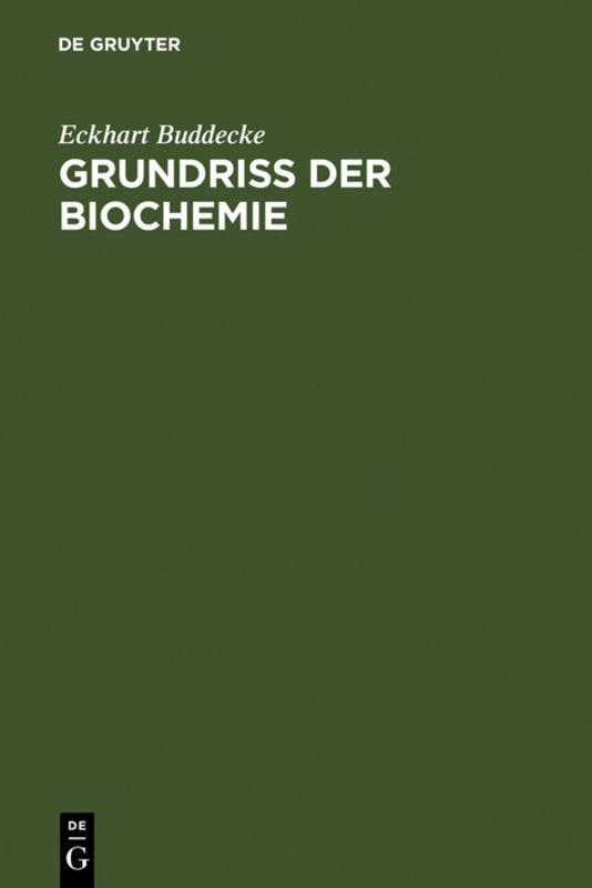 Buchcover: Grundriß der Biochemie