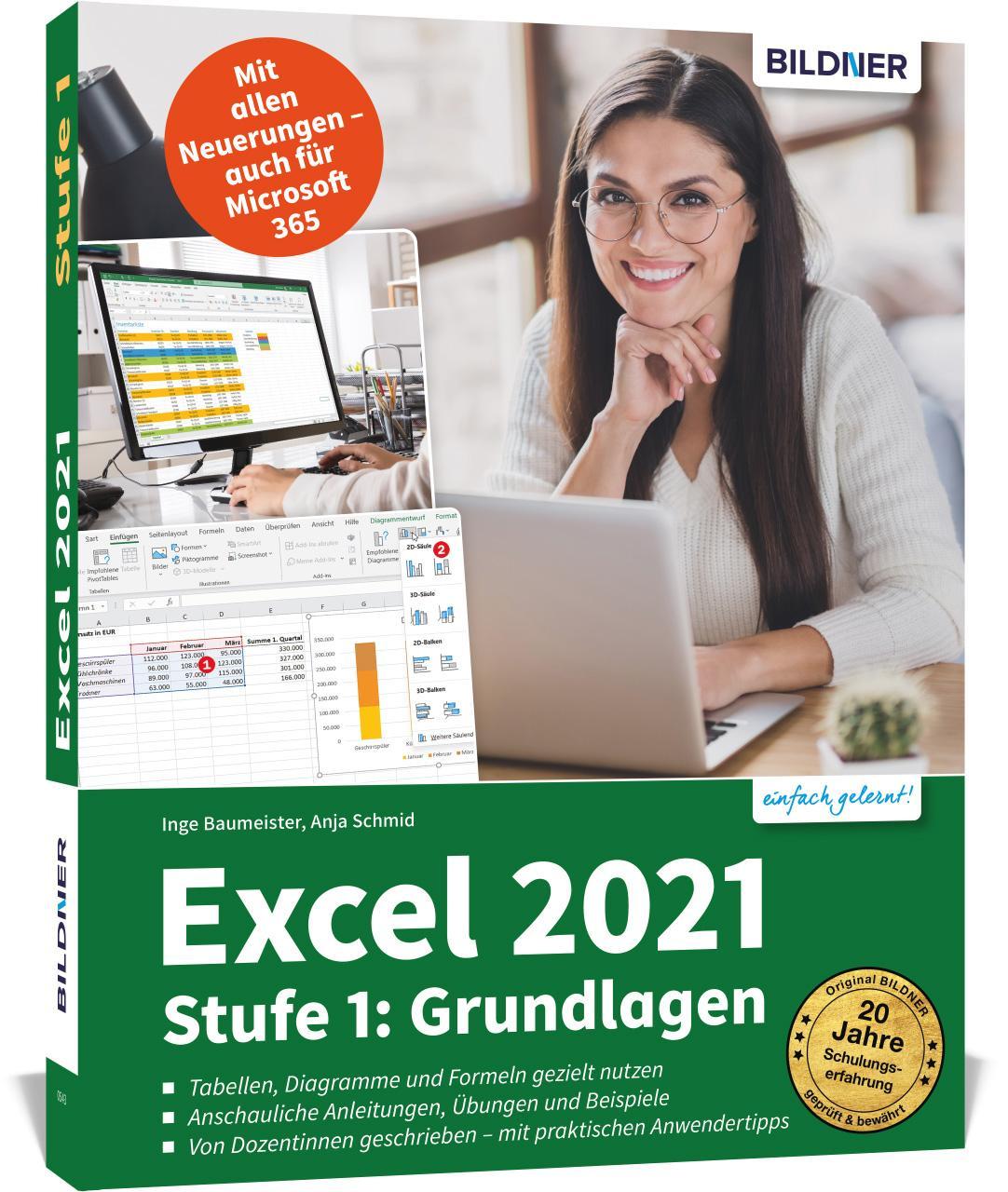 Buchcover: Excel 2021 - Stufe 1: Grundlagen
