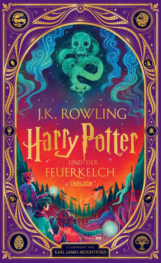 Harry Potter und der Feuerkelch (Papierkunst-Edition mit 3D-Aufklapp-Elementen 4): Farbig illustrierte Schmuckausgabe mit Goldprägung und Pop-Up-Elementen