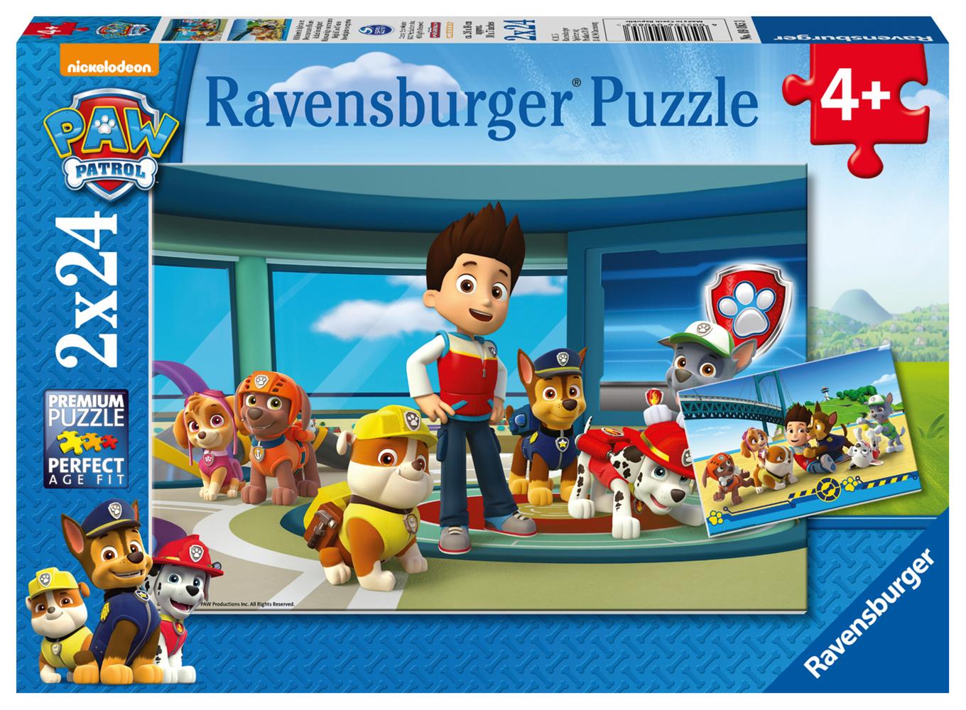 Kinderpuzzle 2x24 Teile - Paw Patrol - Hilfsbereite Spürnasen