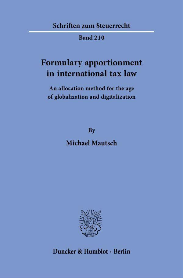 Formulary apportionment in international tax law