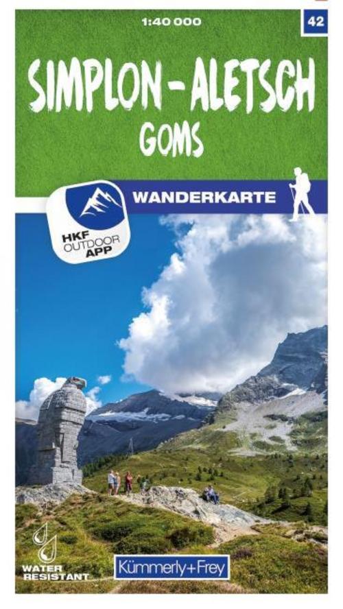 Simplon - Aletsch Goms 42 Wanderkarte 1:40 000 matt laminiert
