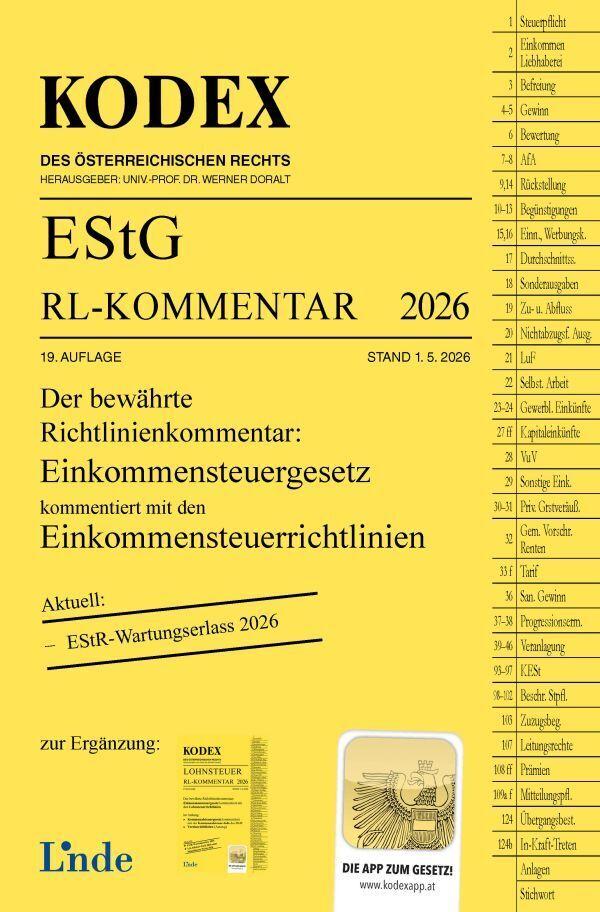 KODEX EStG Richtlinien-Kommentar 2026