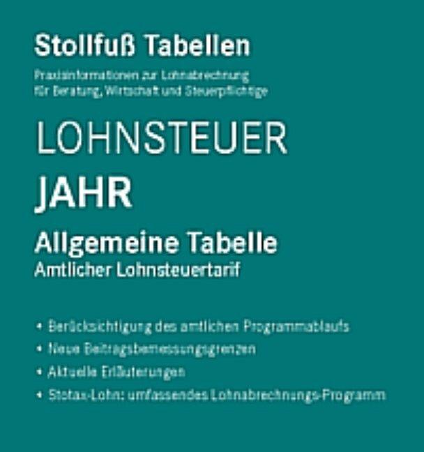 Tabelle, Lohnsteuer 2026 Jahr