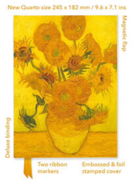 Vincent Van Gogh: Sunflowers (Foiled Quarto Journal)