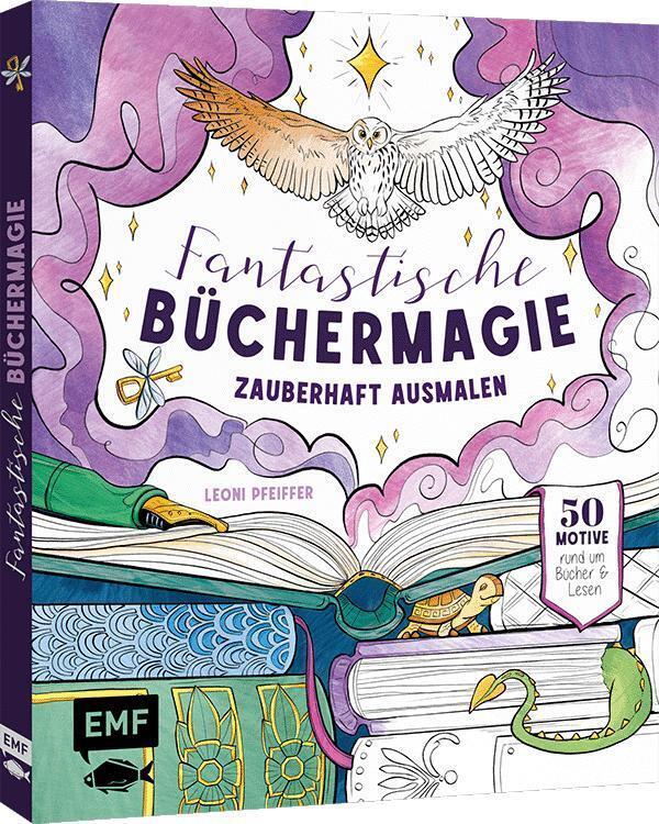 Fantastische Büchermagie - Zauberhafte Lesewelten zum Ausmalen