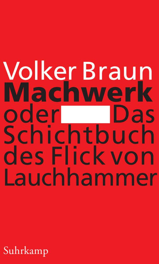 Machwerk oder Das Schichtbuch des Flick von Lauchhammer