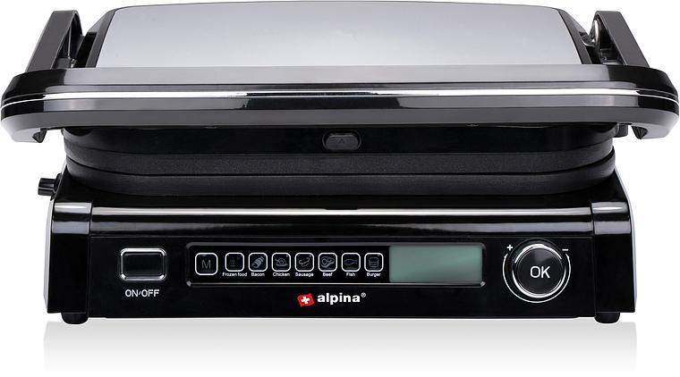 Buchcover: ALPINA Kontaktgrill, 230V, 2100W, Edelstahl