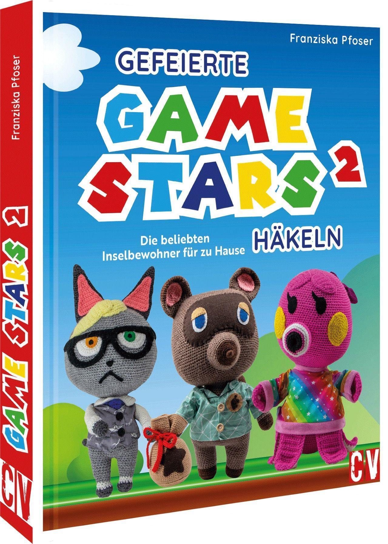 Buchcover: Gefeierte Gamestars häkeln 2