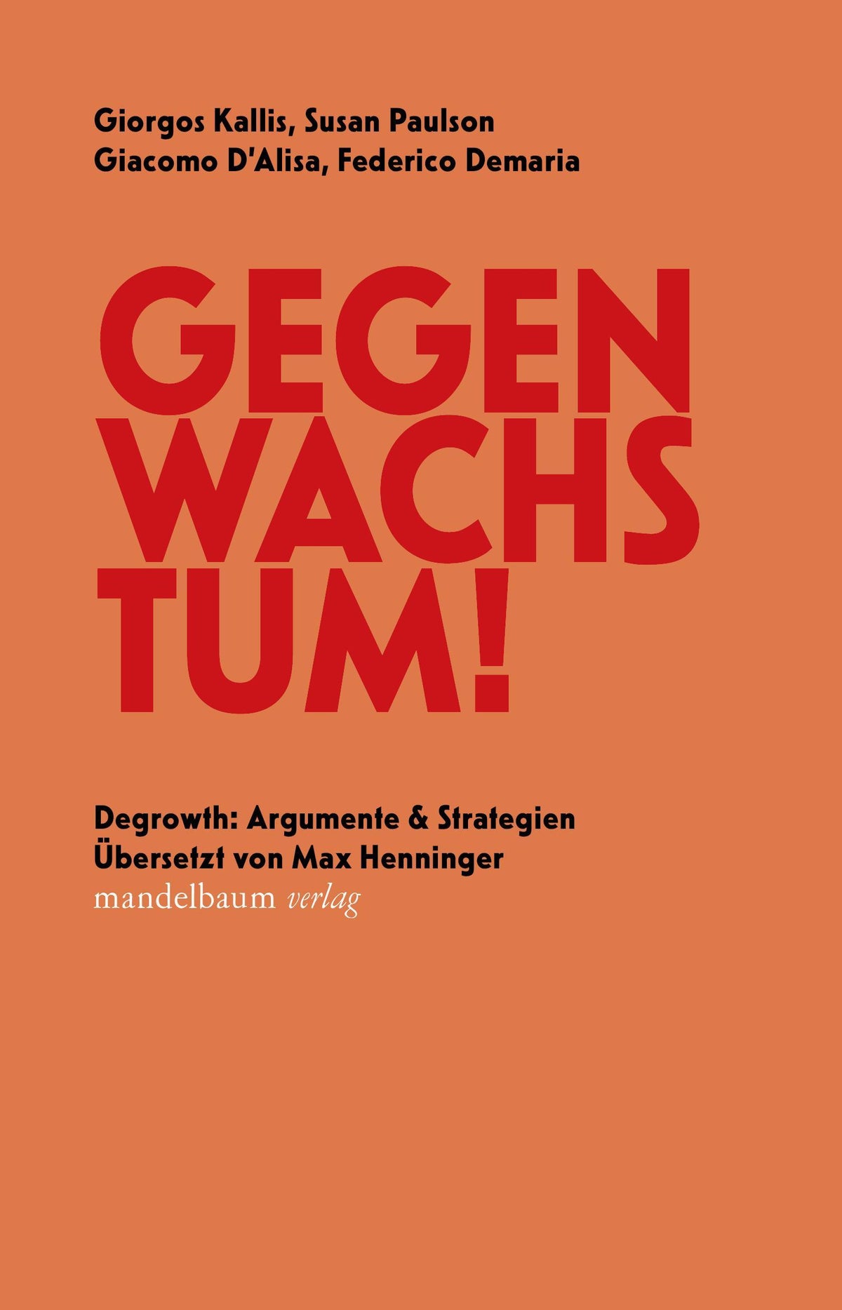Buchcover: Gegen Wachstum!