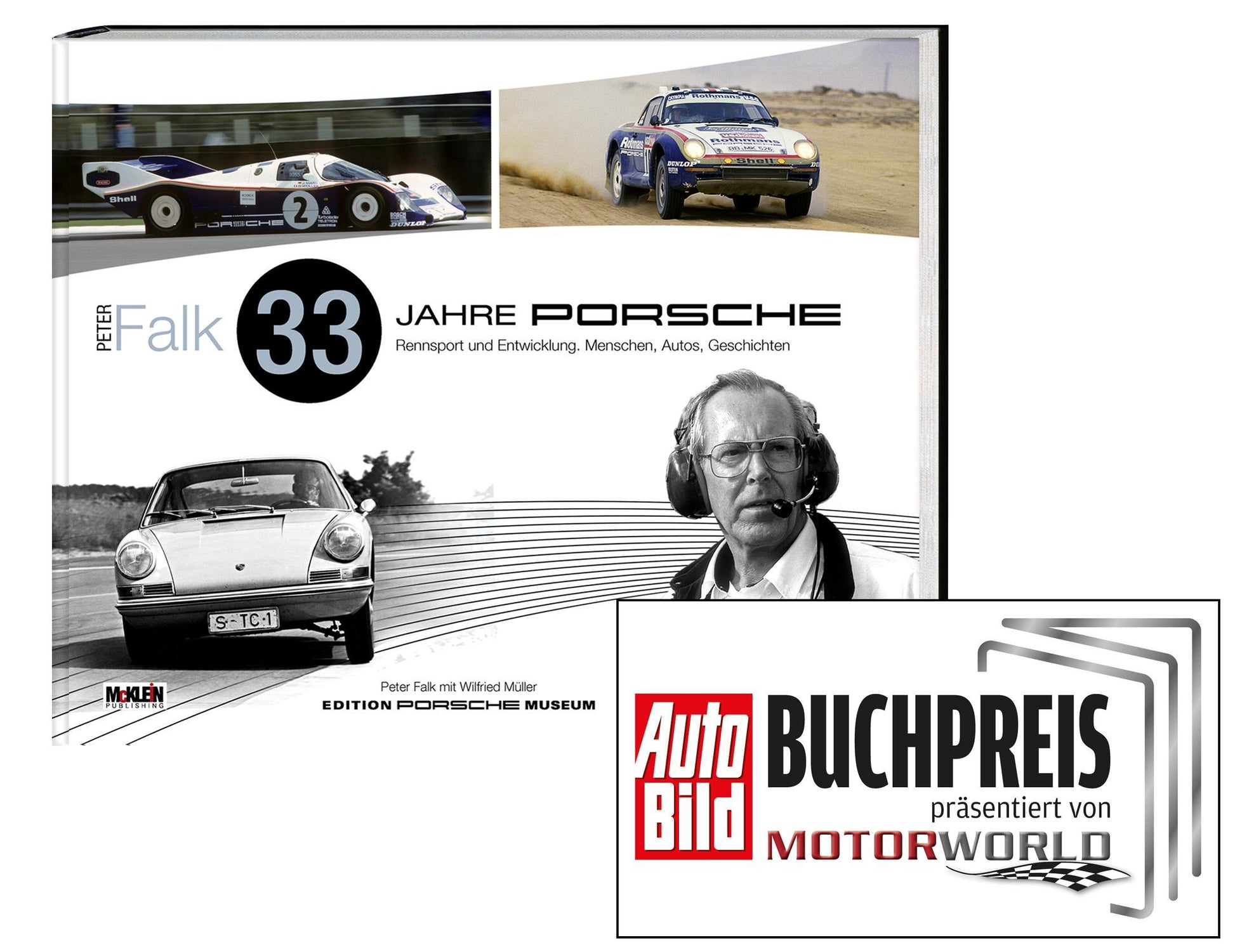 Buchcover: Peter Falk - 33 Jahre Porsche Rennsport und Entwicklung
