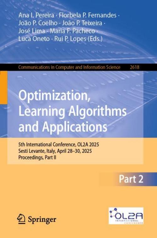 Buchcover: Optimization, Learning Algorithms and Applications
