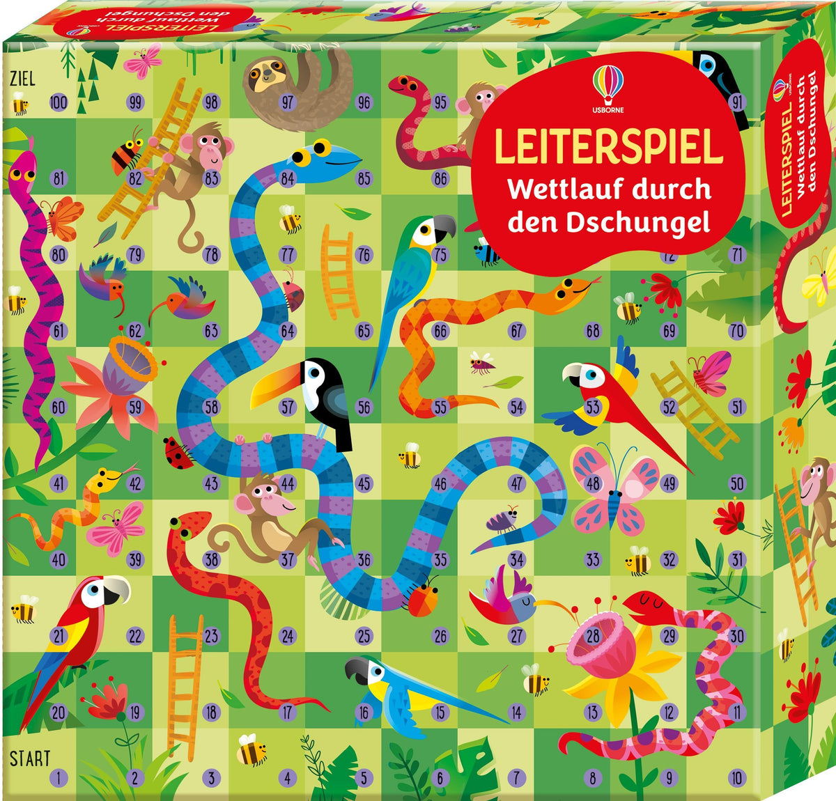 Buchcover: Leiterspiel: Wettlauf durch den Dschungel