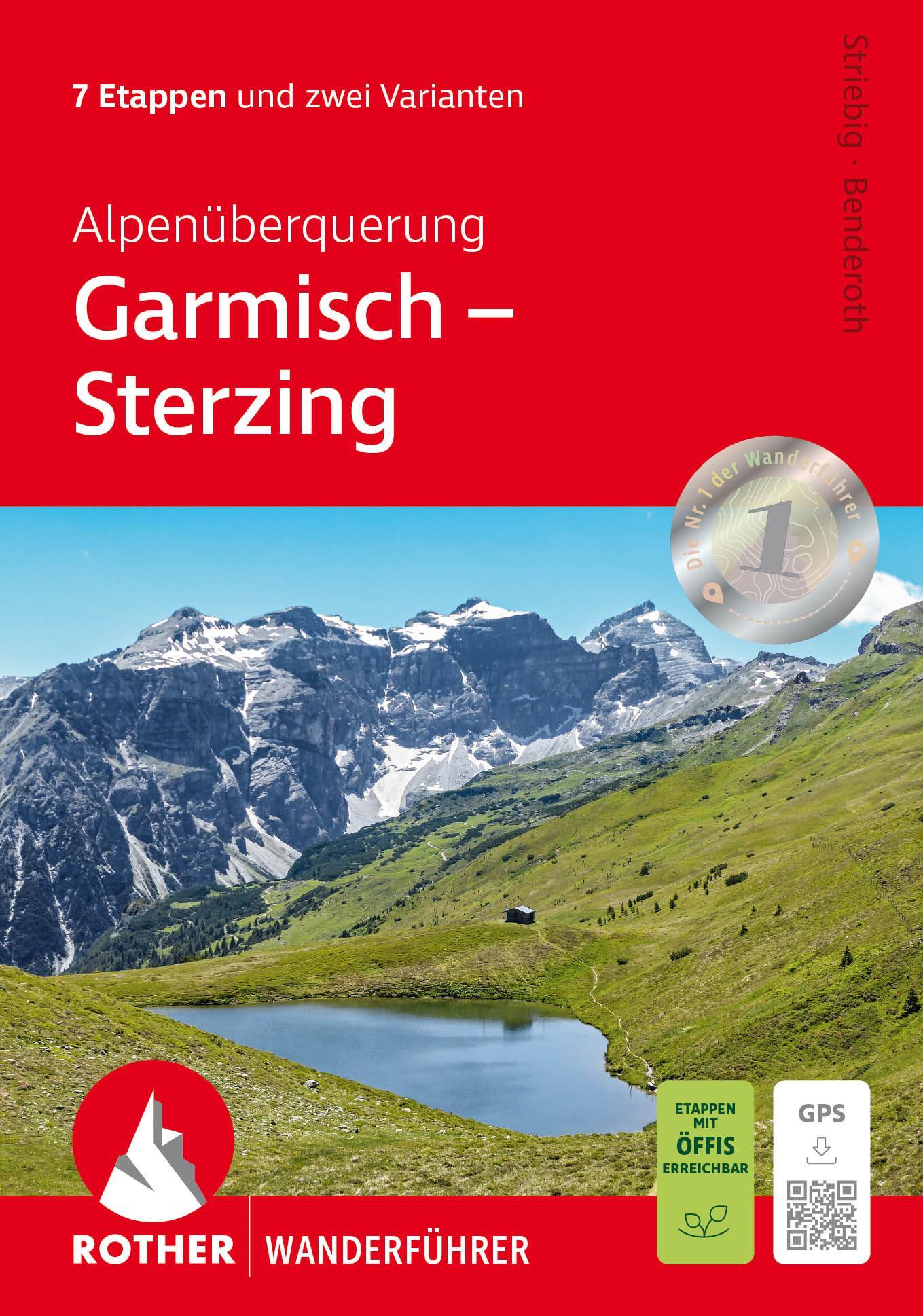 ROTHER Wanderführer Alpenüberquerung Garmisch - Sterzing