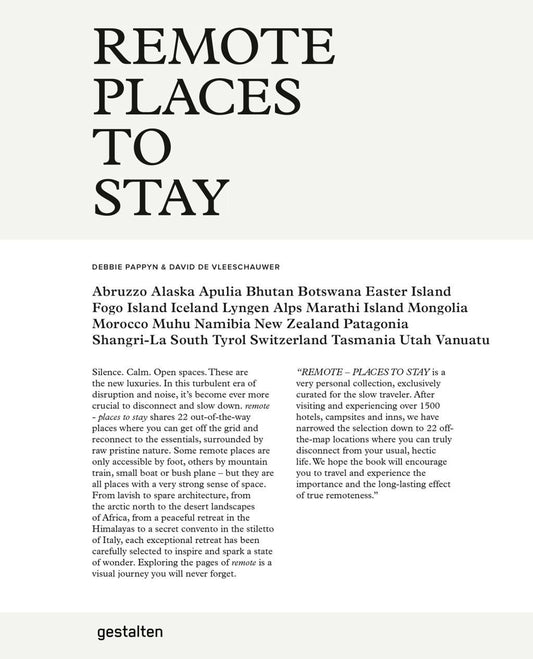 Remote Places To Stay