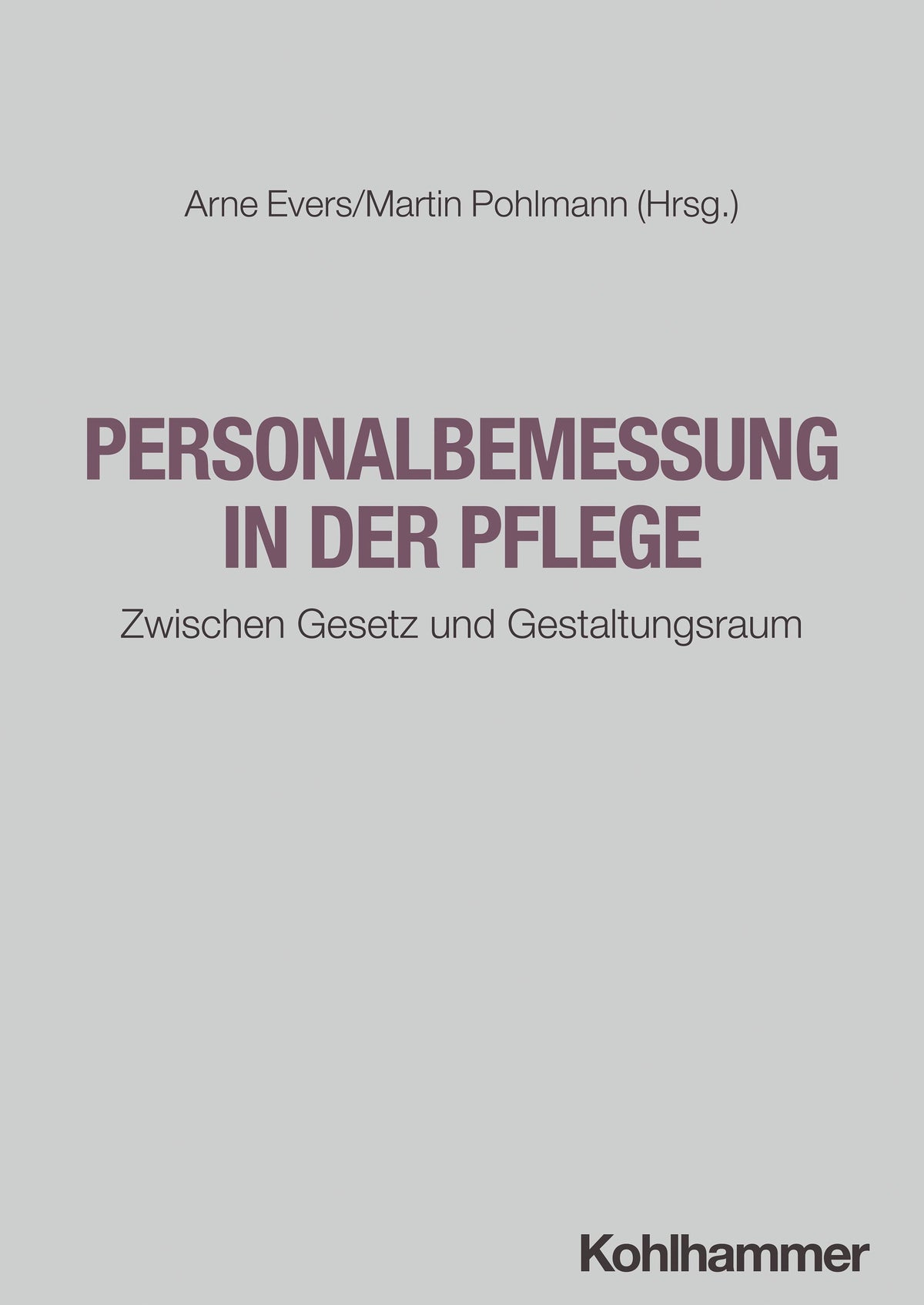 Buchcover: Personalbemessung in der Pflege