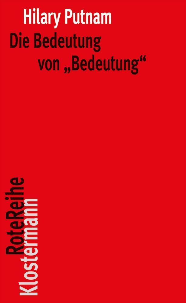 Buchcover: Die Bedeutung von \"Bedeutung\"