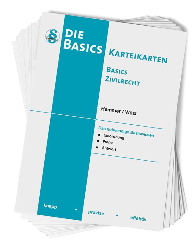 Buchcover: Karteikarten Basics Zivilrecht