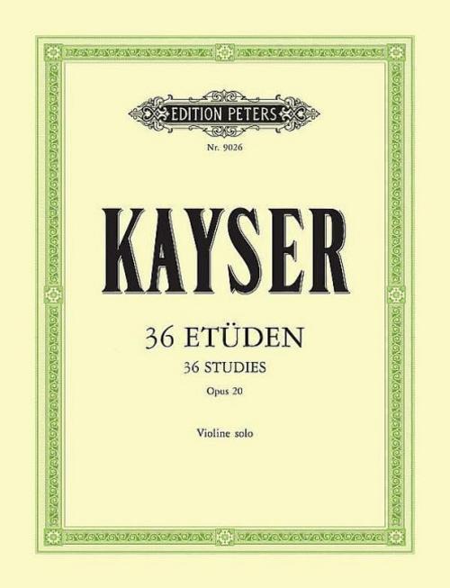 36 Etüden op. 20 für Violine