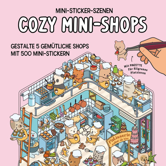 Mini-Sticker-Szenen - Cozy Mini-Shops I 3D-Sticker
