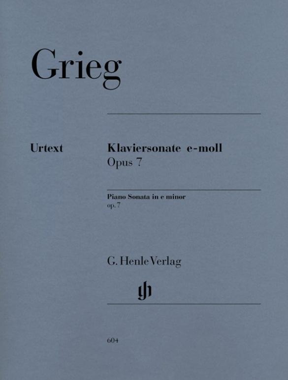 Buchcover: Grieg, Edvard - Klaviersonate e-moll op. 7