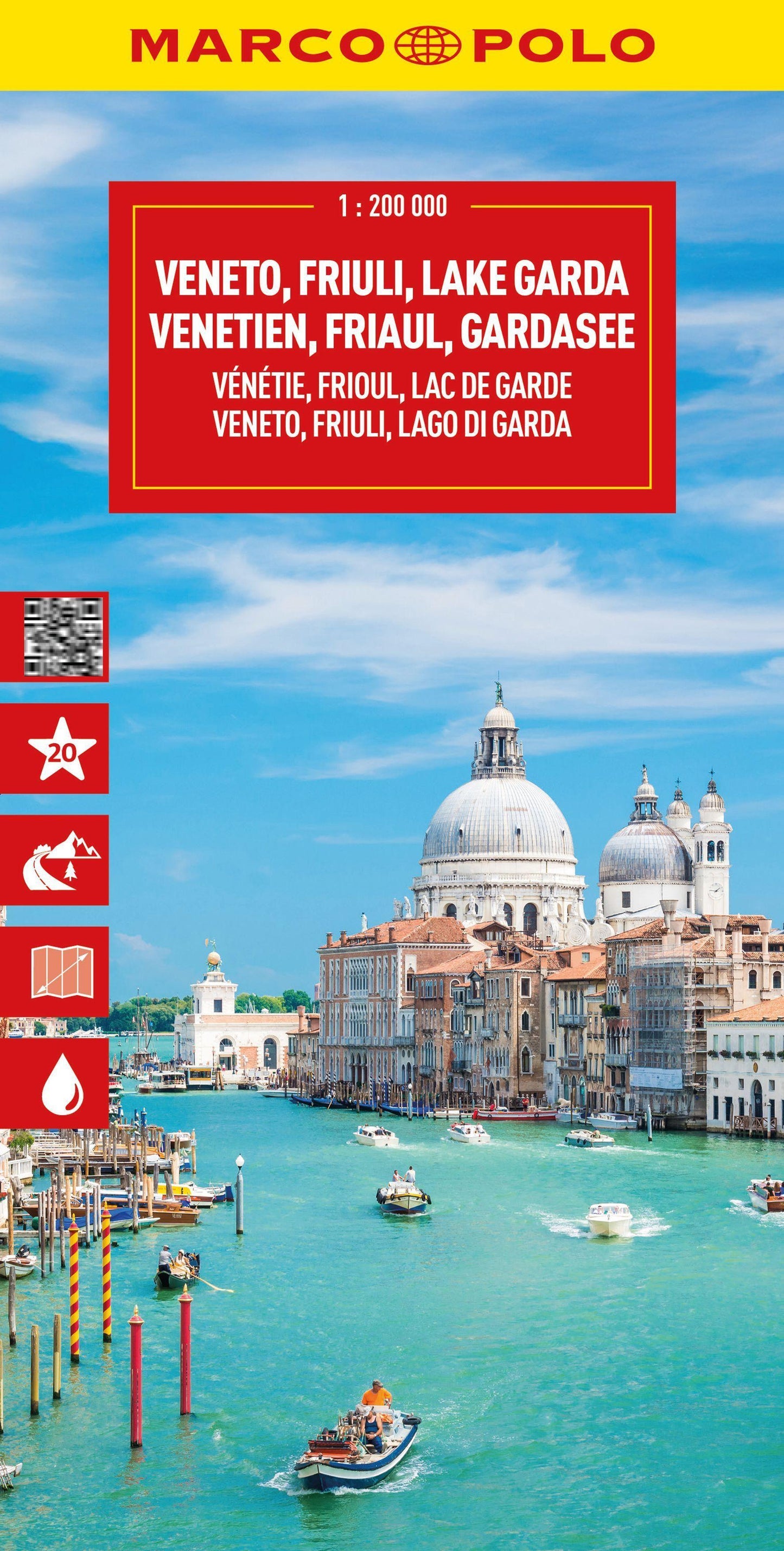 MARCO POLO Reisekarte Italien 04 Venetien, Friaul, Gardasee 1:200.000