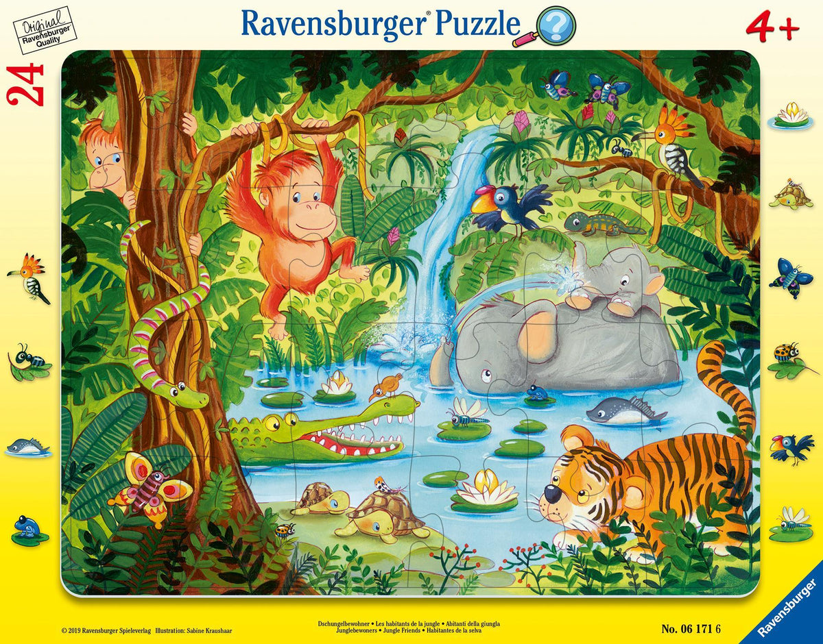 Buchcover: Dschungelbewohner - Puzzle mit 24 Teilen