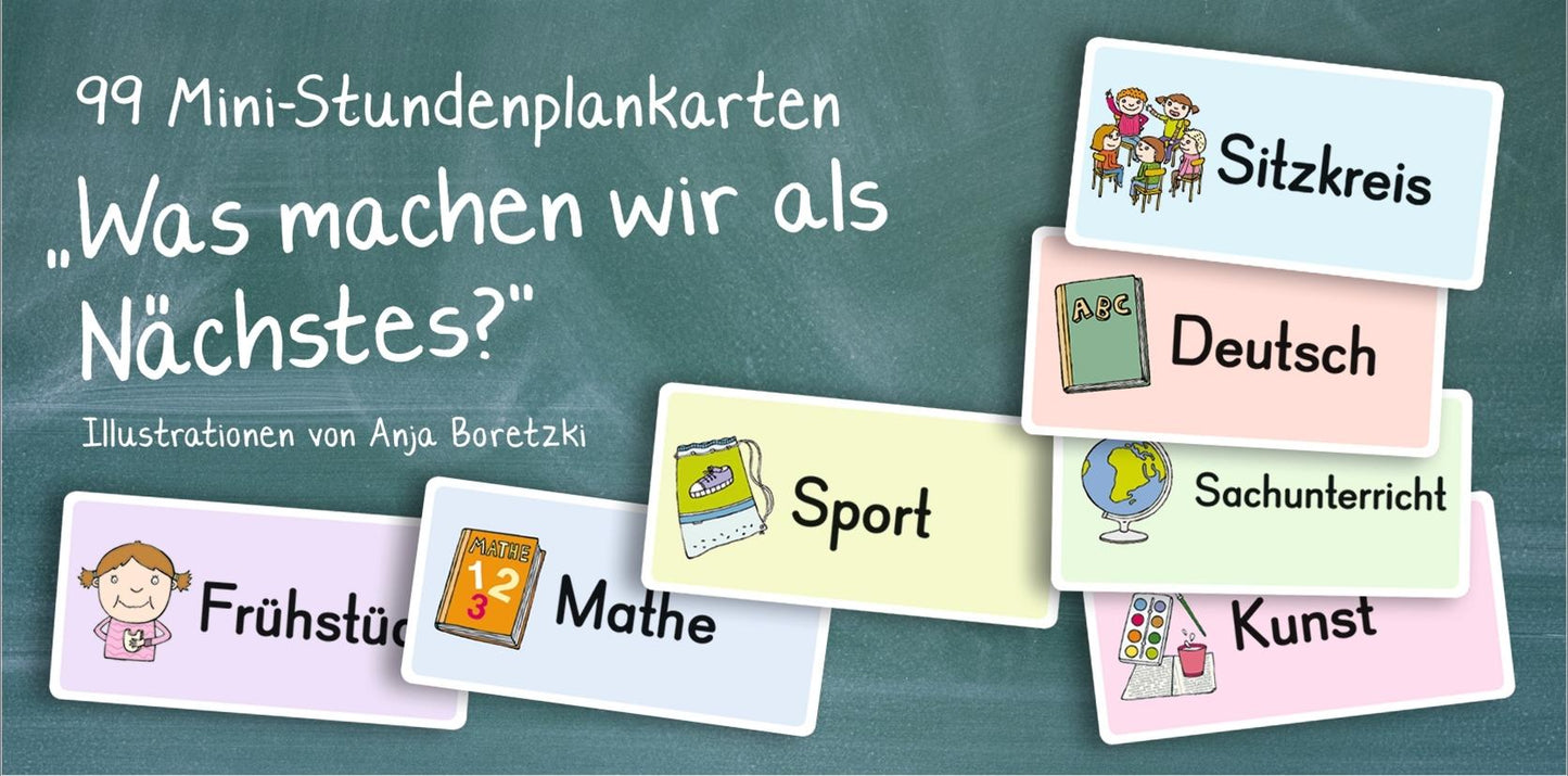 99 Mini-Stundenplankarten - \"Was machen wir als Nächstes?\"
