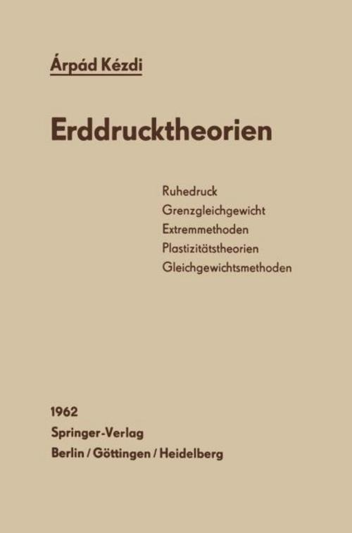 Buchcover: Erddrucktheorien