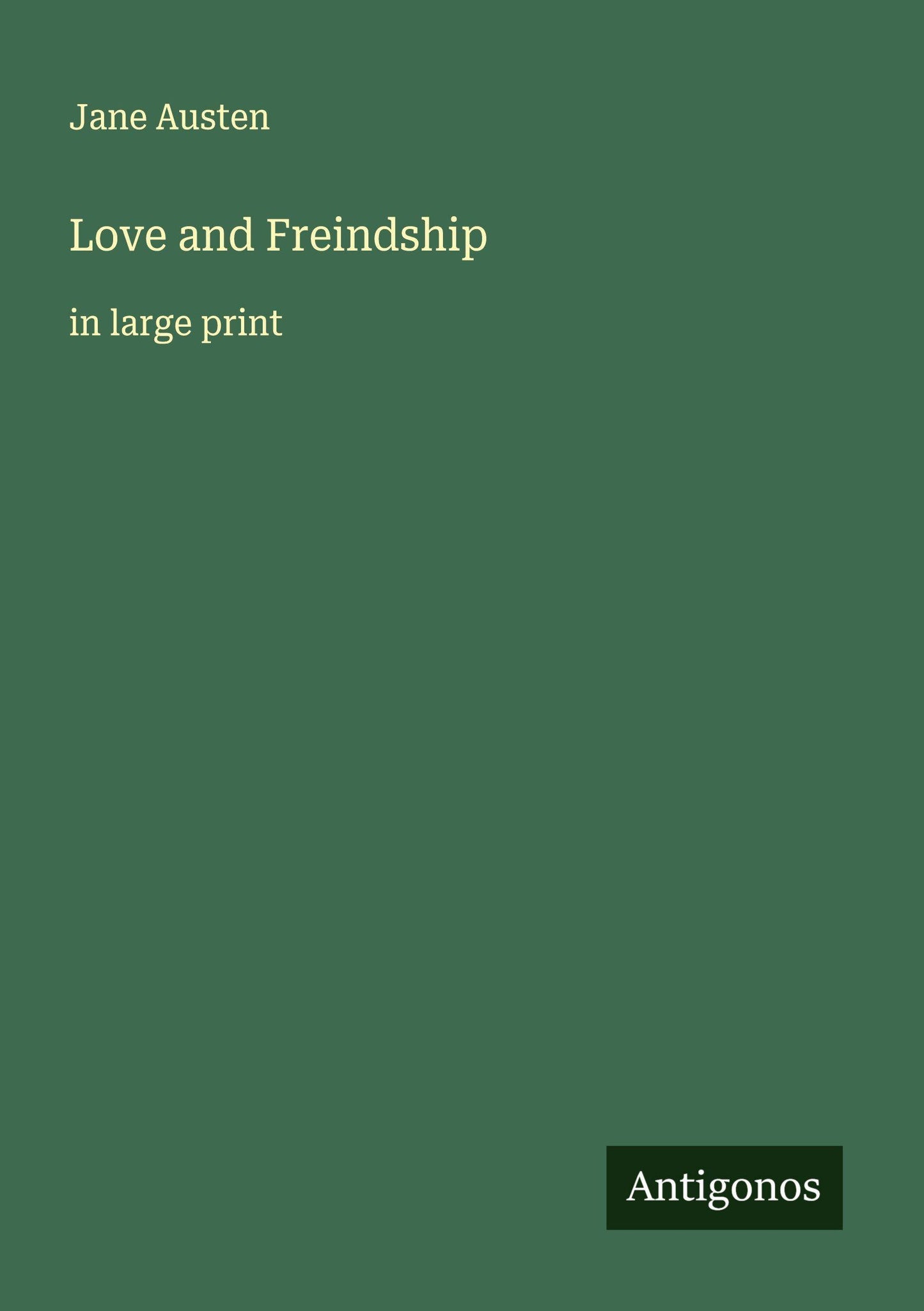 Love and Freindship
