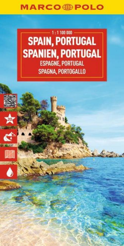 MARCO POLO Reisekarte Spanien, Portugal 1:1 Mio.
