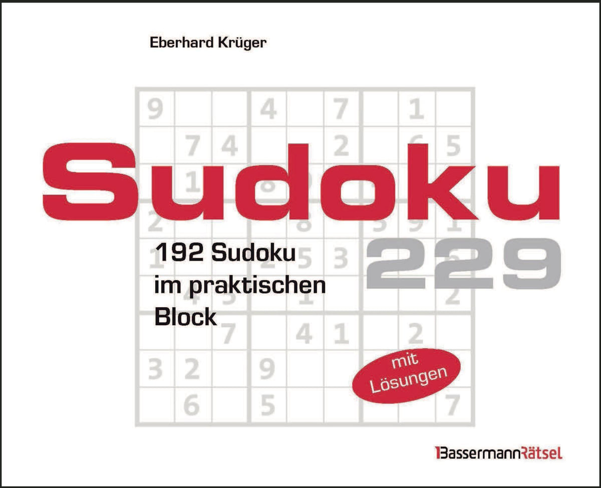 Buchcover: Sudokublock 229 (5 Exemplare à 2,99 EUR)