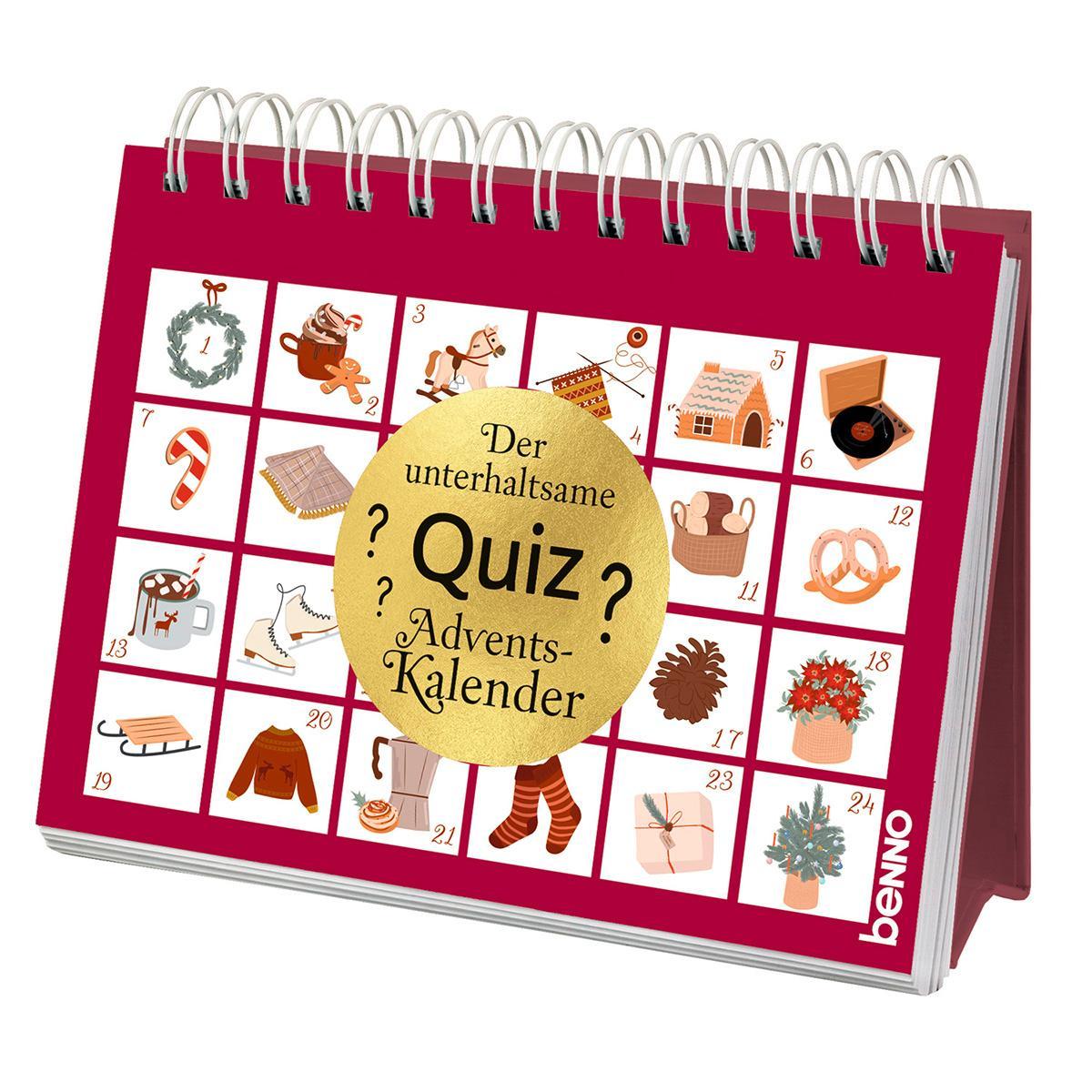 Buchcover: Der unterhaltsame Quiz-Adventskalender