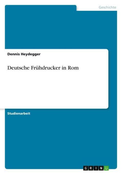 Deutsche Frühdrucker in Rom