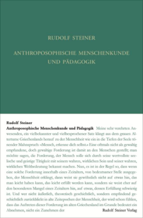 Buchcover: Anthroposophische Menschenkunde und Pädagogik