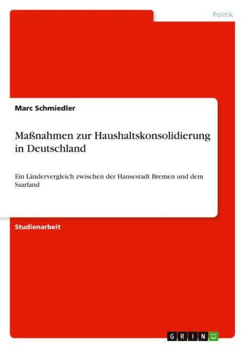 Maßnahmen zur Haushaltskonsolidierung in Deutschland
