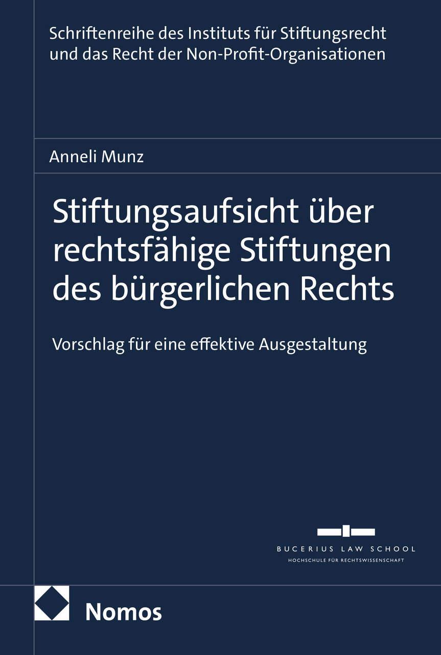 Stiftungsaufsicht über rechtsfähige Stiftungen des bürgerlichen Rechts