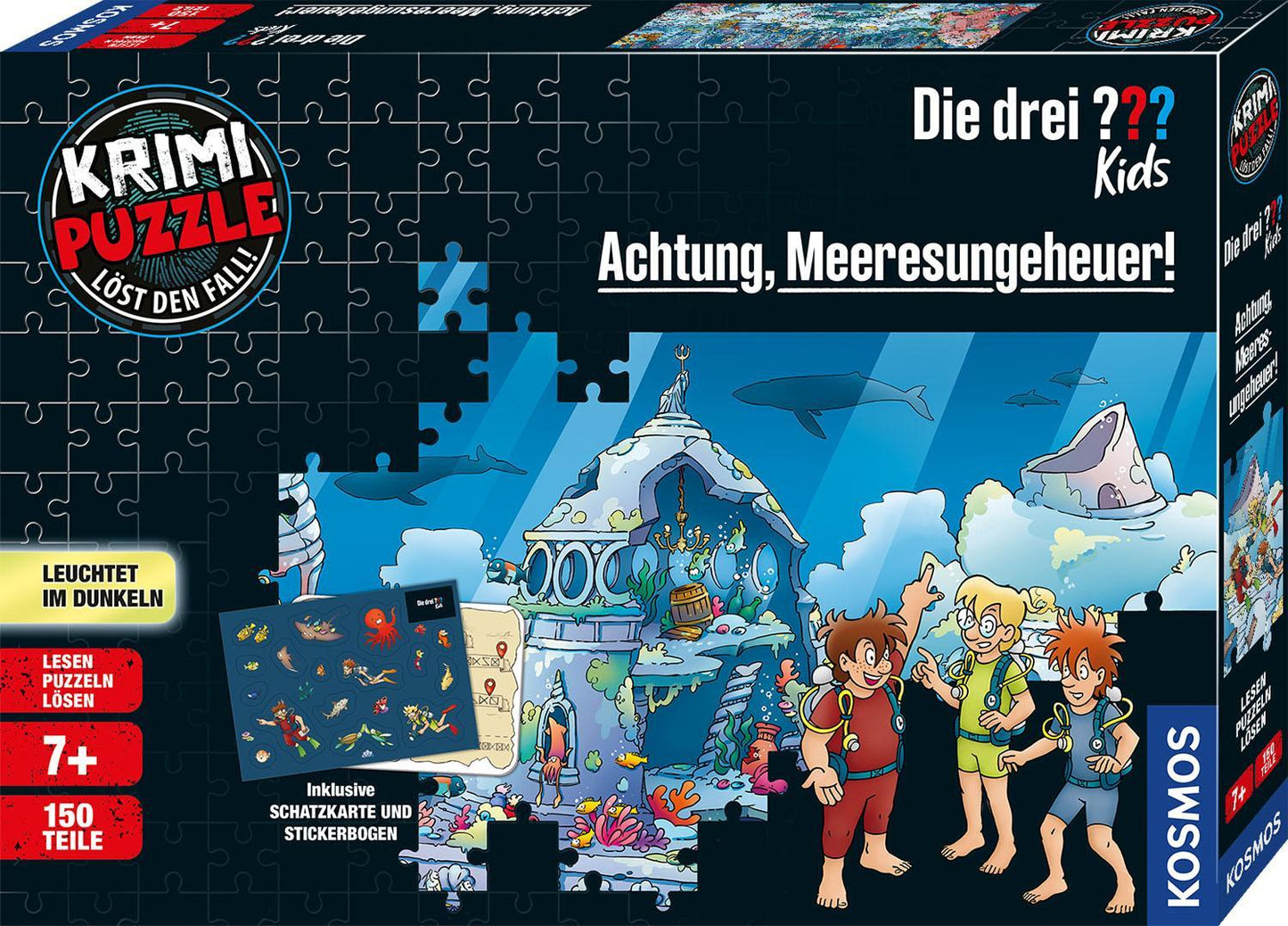 Krimi-Puzzle: Die drei ??? Kids - Achtung, Meeresungeheuer!