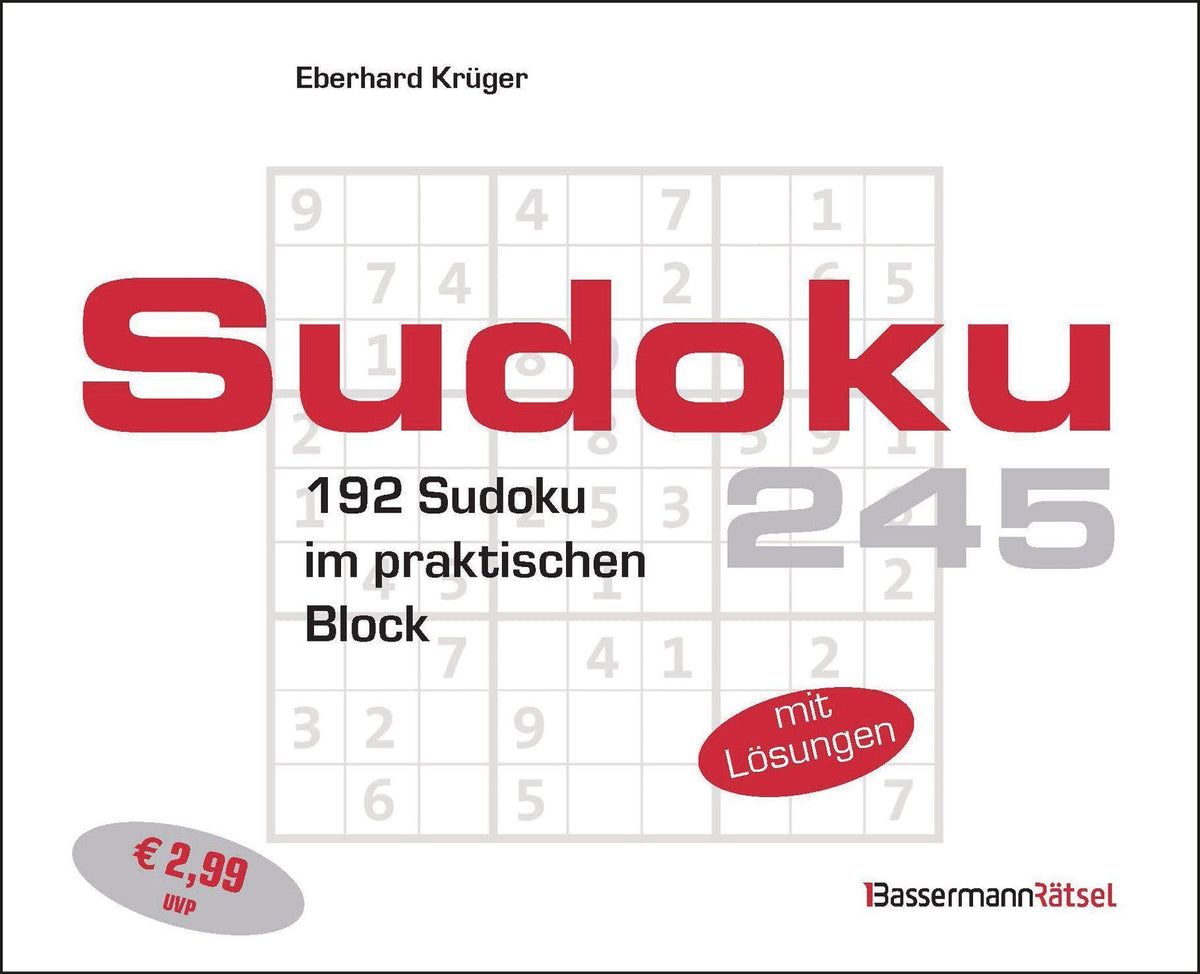 Sudokublock 245 (5 Exemplare à 2,99 EUR)