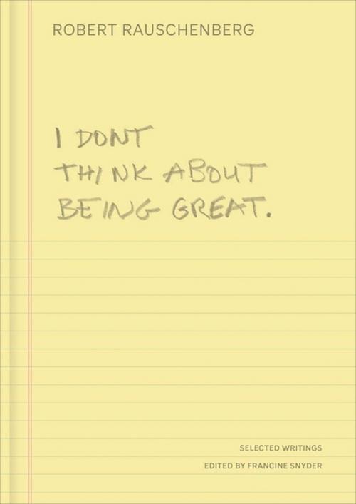 I Don't Think About Being Great