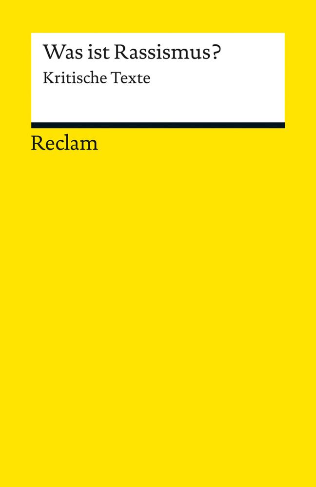 Buchcover: Was ist Rassismus?