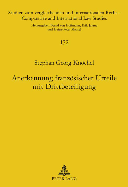 Anerkennung französischer Urteile mit Drittbeteiligung
