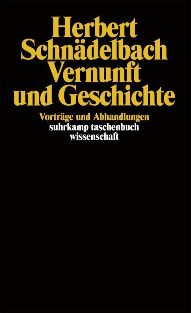 Buchcover: Vernunft und Geschichte