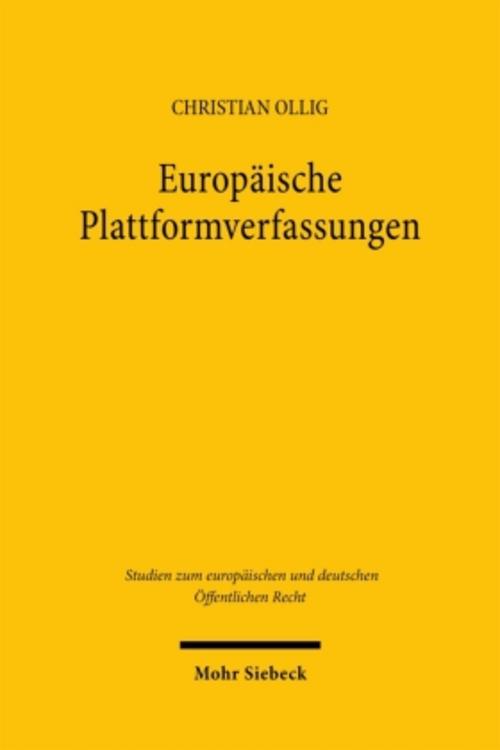 Europäische Plattformverfassungen