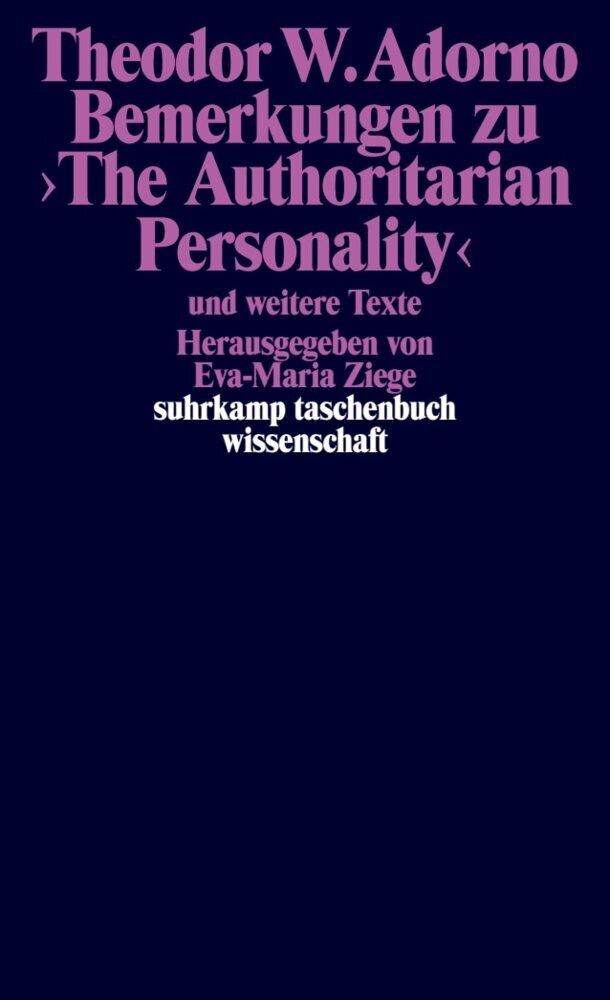 Bemerkungen zu >The Authoritarian Personality<