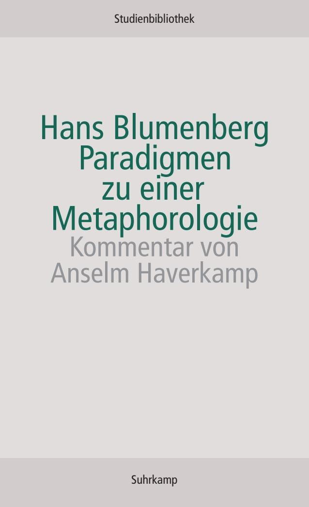 Buchcover: Paradigmen zu einer Metaphorologie