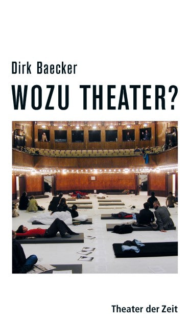 Buchcover: Wozu Theater?
