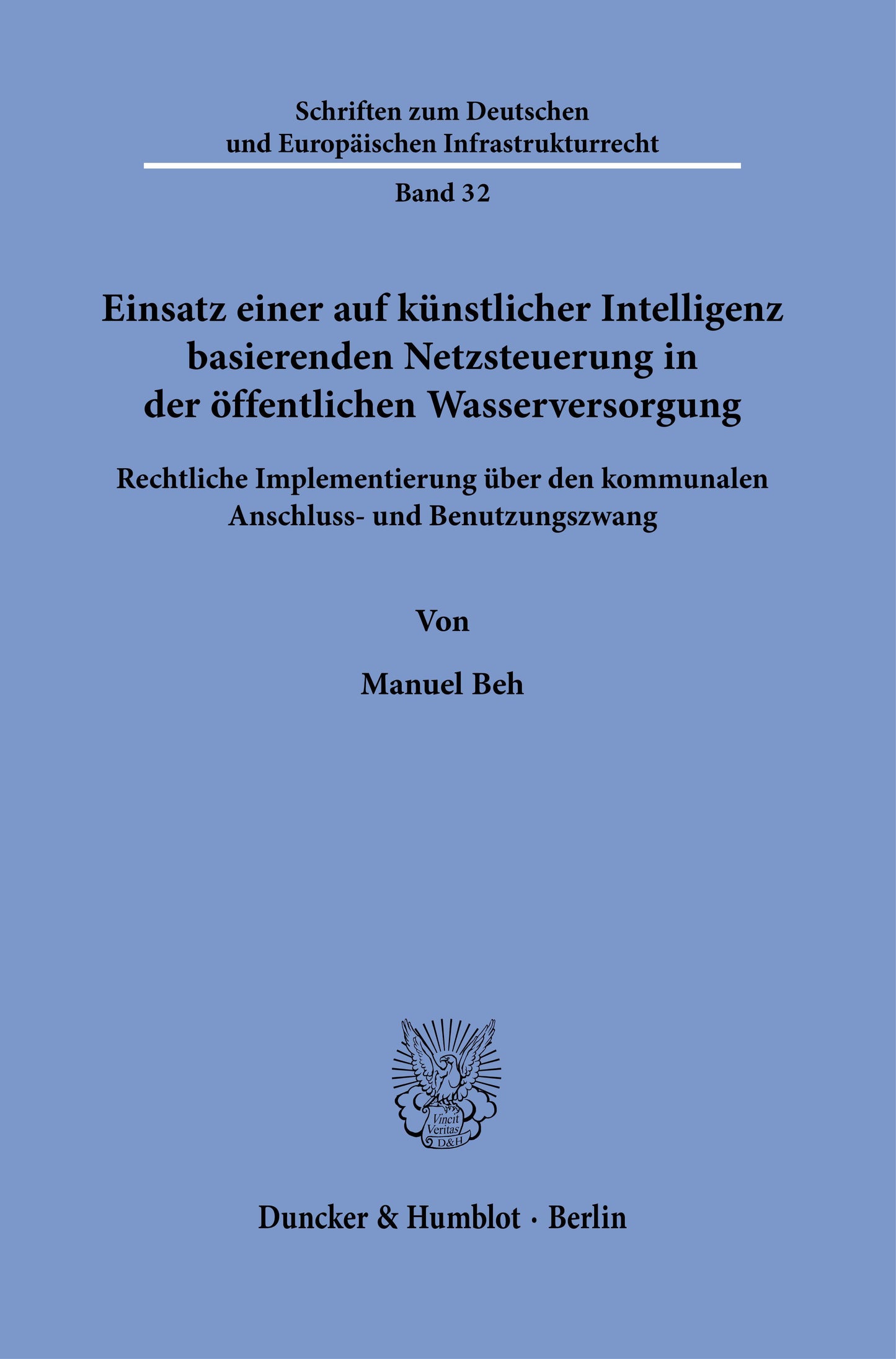 Einsatz einer auf künstlicher Intelligenz basierenden Netzsteuerung in der öffentlichen Wasserversorgung