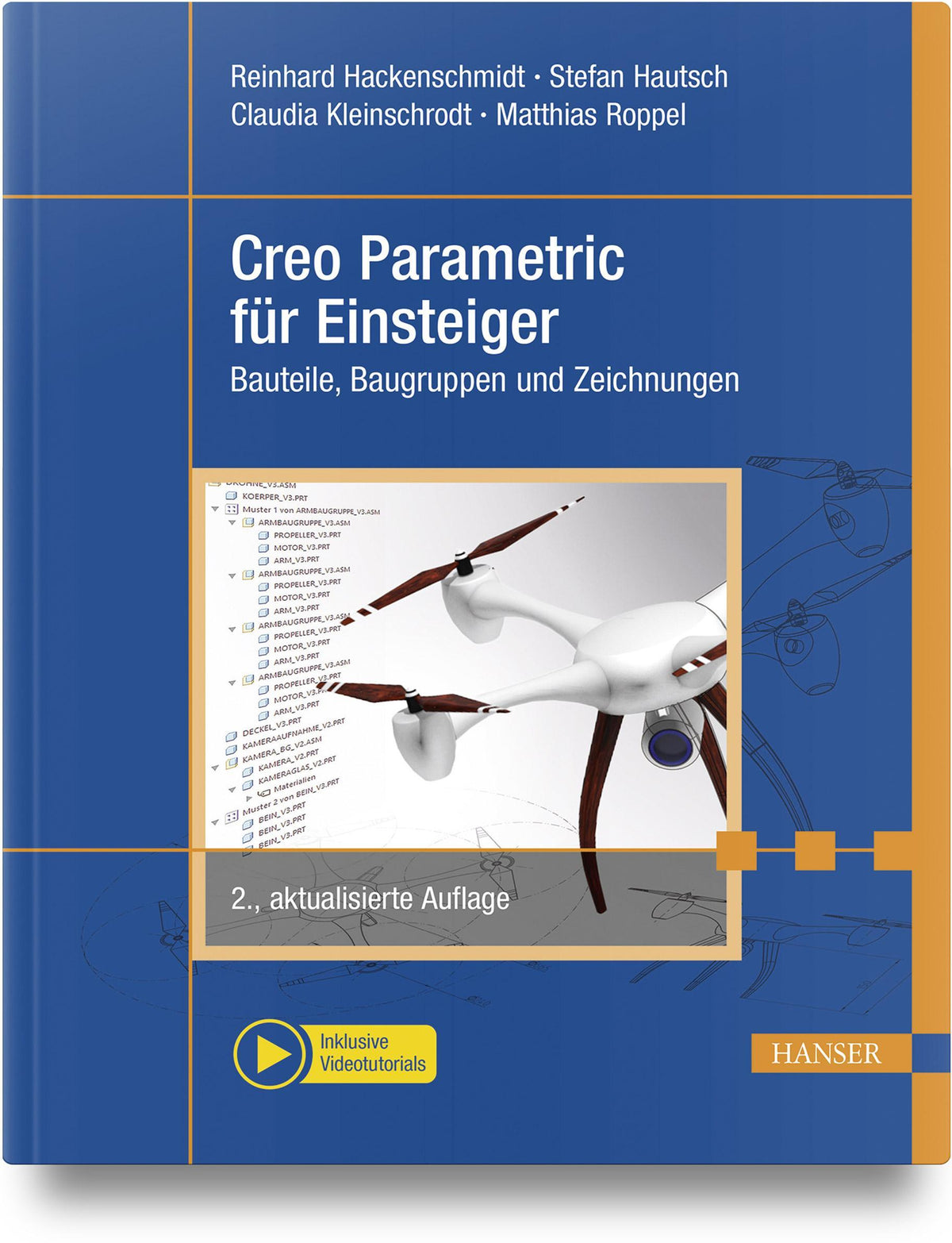 Buchcover: Creo Parametric für Einsteiger